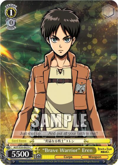 "Brave Warrior" Eren