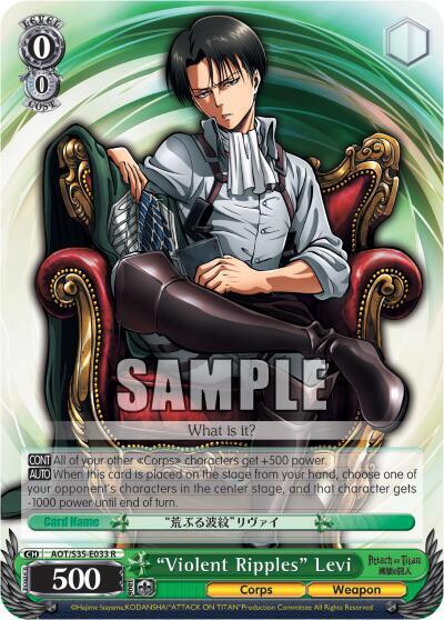 "Violent Ripples" Levi