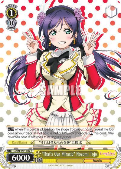 "That's Our Miracle" Nozomi Tojo