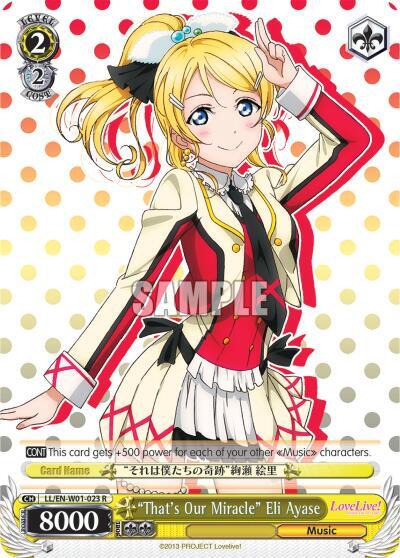 "That's Our Miracle" Eli Ayase
