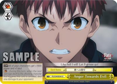 Anger Towards Evil