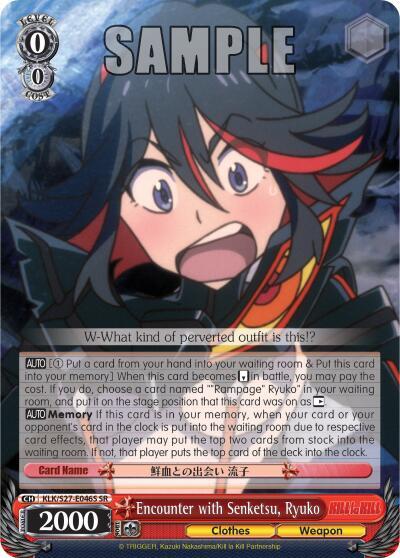 Encounter with Senketsu, Ryuko (SR)