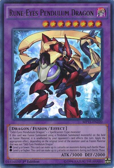 Rune-Eyes Pendulum Dragon