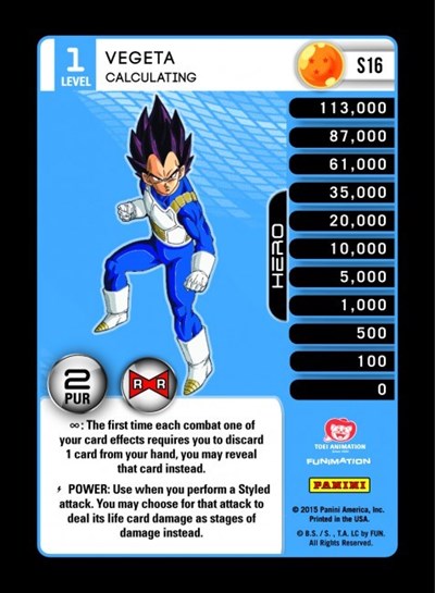 Vegeta - Calculating (Rainbow Parallel Foil)