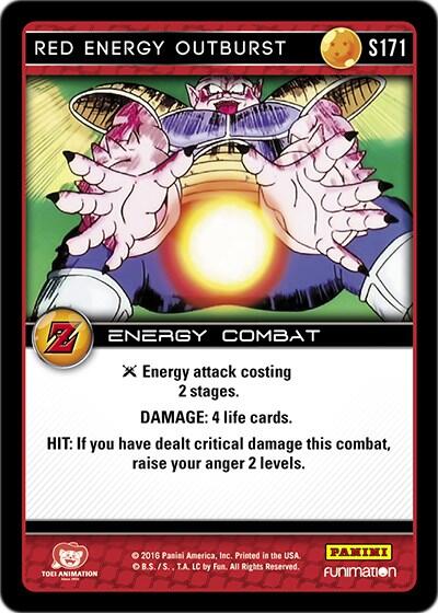 Red Energy Outburst
