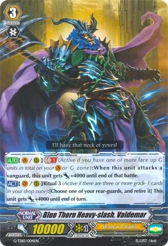 Blue Thorn Heavy-slash, Valdemar