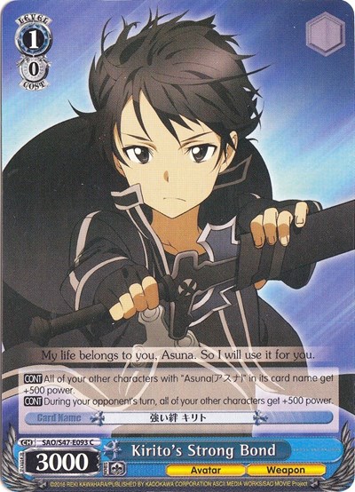Kirito's Strong Bond