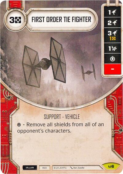 First Order TIE Fighter (Card Only)