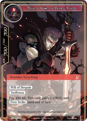 Melgis, King of Black Flame