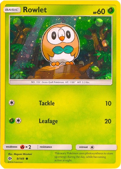 Rowlet - 9/149 (Cosmos Holo)
