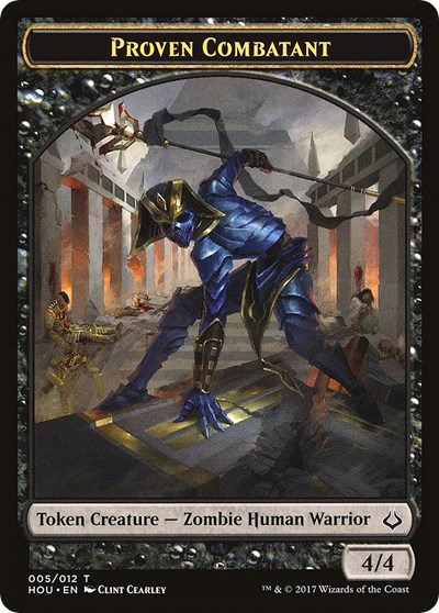 Proven Combatant // Zombie Double-Sided Token