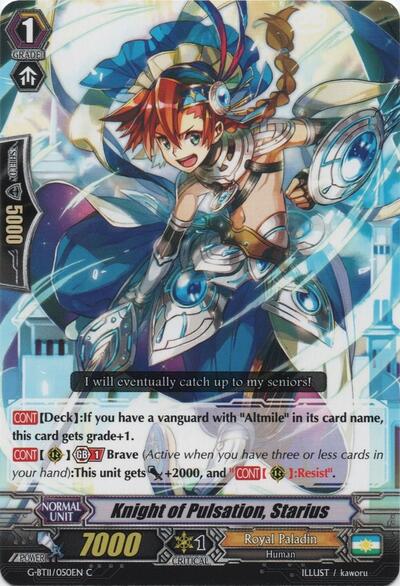 Knight of Pulsation, Starius