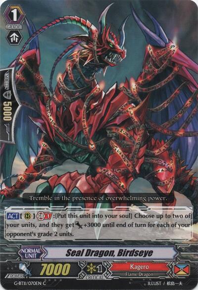 Seal Dragon, Birdseye