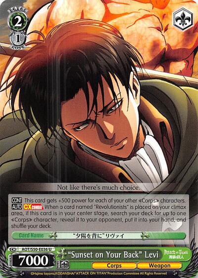 "Sunset on Your Back" Levi