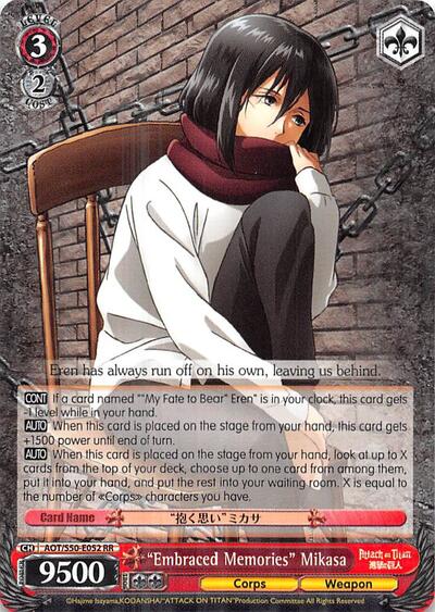 "Embraced Memories" Mikasa