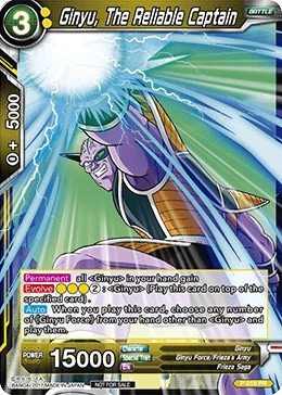 Ginyu, The Reliable Captain (Foil Version)