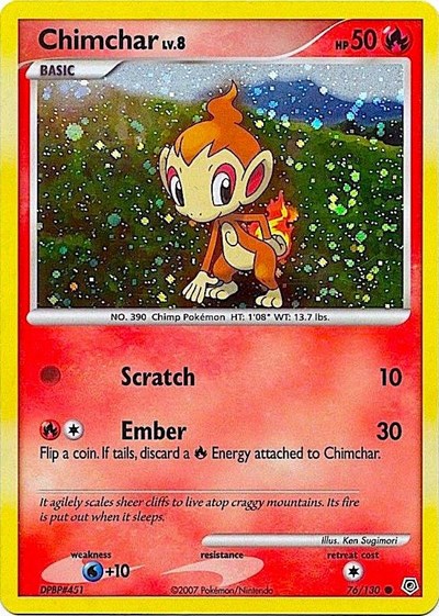 Chimchar - 76/130 (Cosmos Holo)