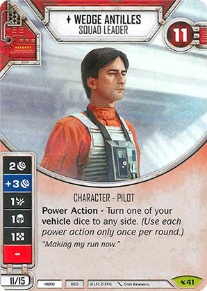 Wedge Antilles - Squad Leader (Card Only)