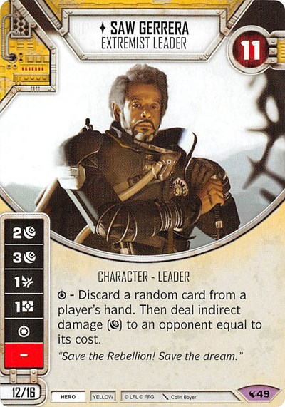 Saw Gerrera - Extremist Leader (Card Only)