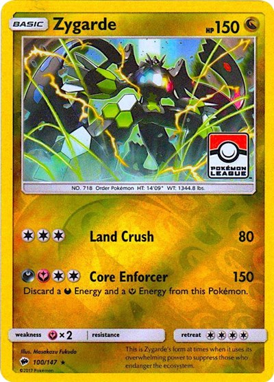 Zygarde - 100/147 (Pokemon League)
