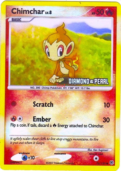 Chimchar - 76/130 [Diamond & Pearl]