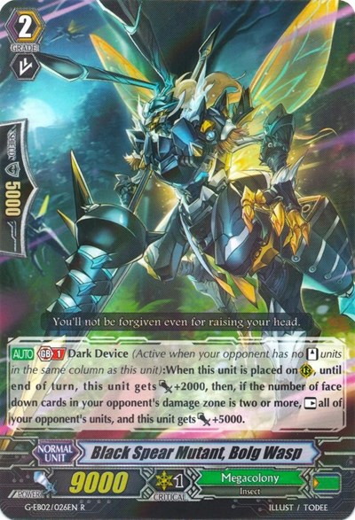 Black Spear Mutant, Bolg Wasp