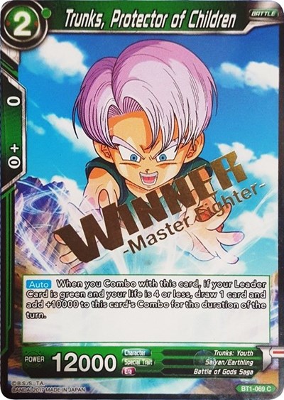 Trunks, Protector of Children (Winner Stamped)