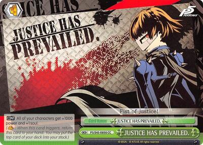 JUSTICE HAS PREVAILED.