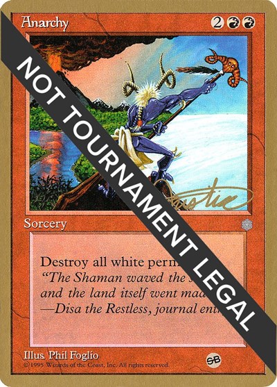 Anarchy - 1996 Mark Justice (ICE) (SB)