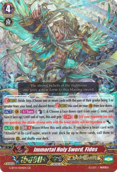 Immortal Holy Sword, Fides