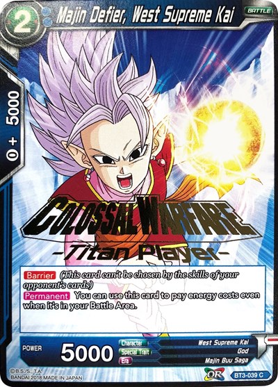 Majin Defier, West Supreme Kai (Titan Player Stamped)