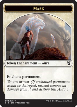 Mask // Horror Double-Sided Token