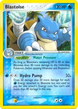 Blastoise - 14/100 (EX Crystal Guardians)