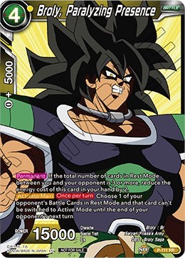 Broly, Paralyzing Presence (Broly Pack Vol. 3)