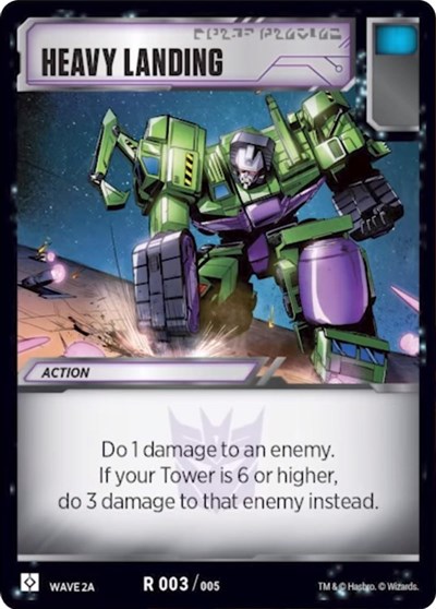 Heavy Landing (Wave 2A - Devastator)