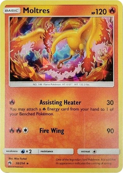 Moltres - 38/214 (Cracked Ice Holo)