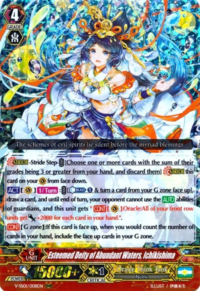 Esteemed Deity of Abundant Waters, Ichikishima