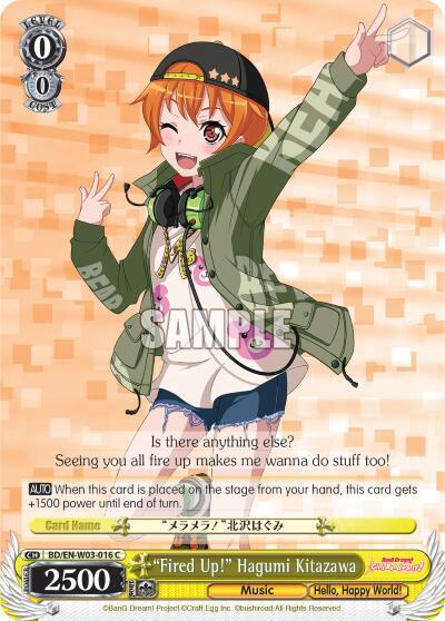 "Fired Up!" Hagumi Kitazawa