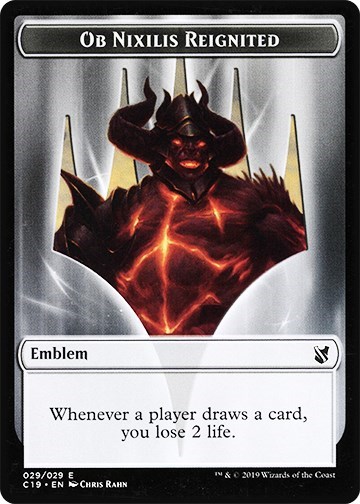 Emblem - Ob Nixilis Reignited // Zombie (010) Double-Sided Token