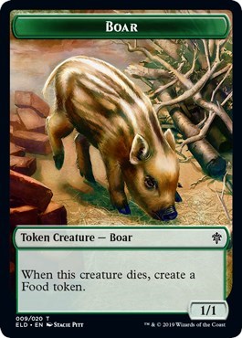 Boar // Food (016) Double-Sided Token