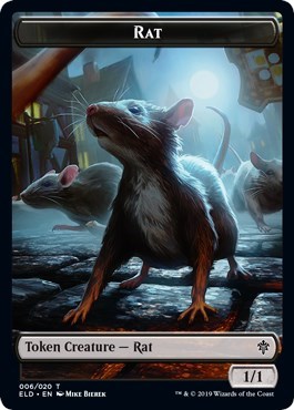 Rat // Food (017) Double-Sided Token