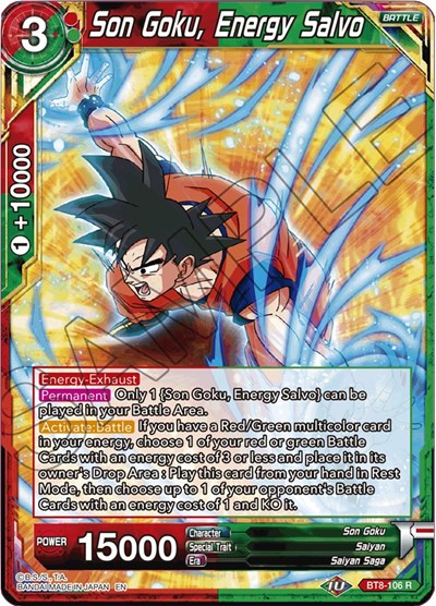 Son Goku, Energy Salvo