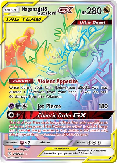 Naganadel & Guzzlord GX (Secret)