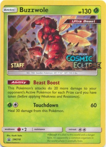 Buzzwole - SM218 (Prerelease) [Staff]