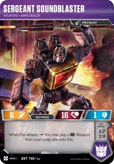 Sergeant Soundblaster - Weapons Arms Dealer