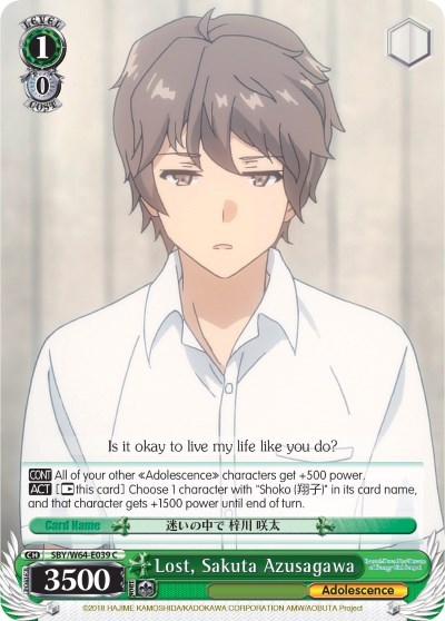 Lost, Sakuta Azusagawa