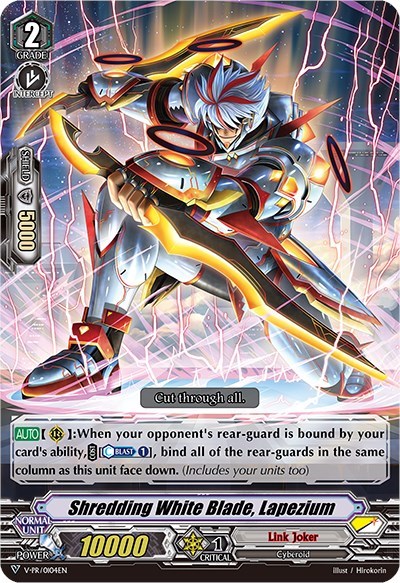 Shredding White Blade, Lapezium (RRR Foil)