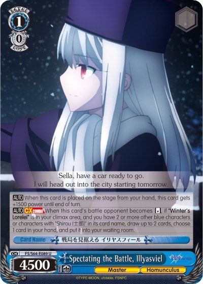 Spectating the Battle, Illyasviel