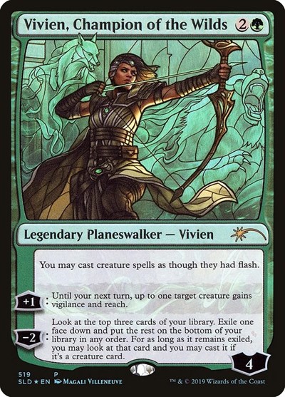 Vivien, Champion of the Wilds (Stained Glass)