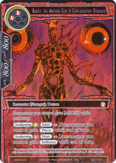 Barust, the Machine God of Conflagration (Stranger) (Full Art)